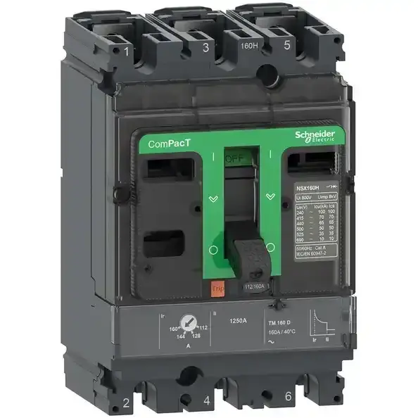 Schneider Electric - C16F3TM125 - NSX160F 36kA AC 3P3D 125A TMD - 1
