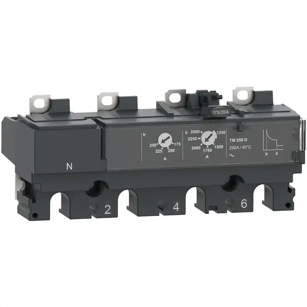 Schneider Electric - C256TM200 - TRIP UNIT NSX250 AC 4P3D 200A TMD - 1