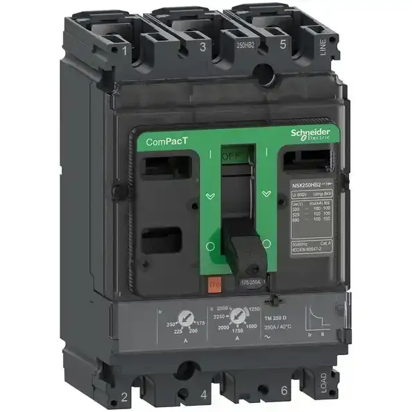 Schneider Electric - C25F3TM200 - NSX250F 36kA AC 3P3D 200A TMD - 1