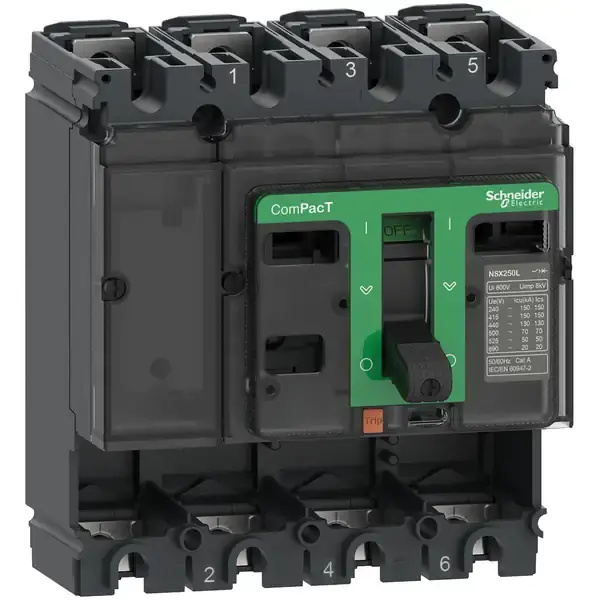 Schneider Electric - C25S4 - BASIC FRAME NSX250S 100kA AC 4P 250A - 1