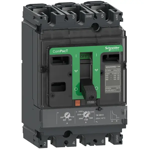 Schneider Electric - C25V3TM160 - NSX250HB1 75kA AC 3P 160A TMD - 1
