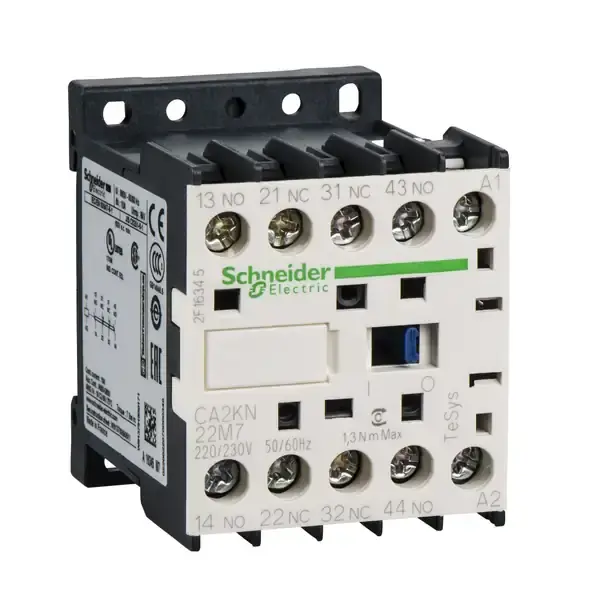 Schneider Electric - CA2KN22M7 - K CONTROL RELAY 2NO 2NC 220V AC COIL - 1