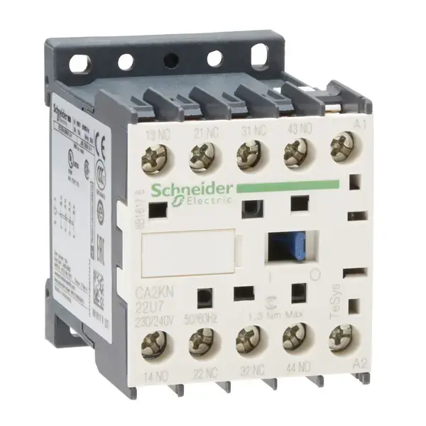 Schneider Electric - CA2KN22U7 - K CONTROL RELAY 2NO 2NC 240V AC COIL - 1