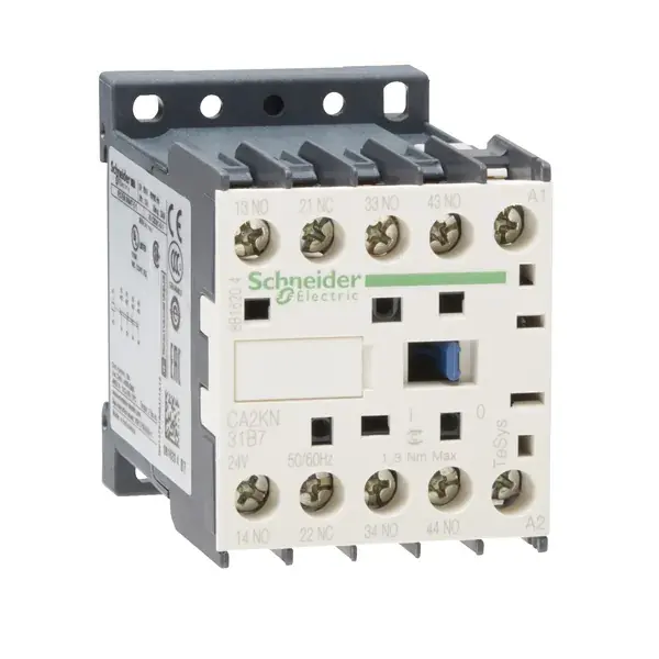 Schneider Electric - CA2KN31B7 - TeSys K control relay 3NO+1NC 24V AC coi - 1