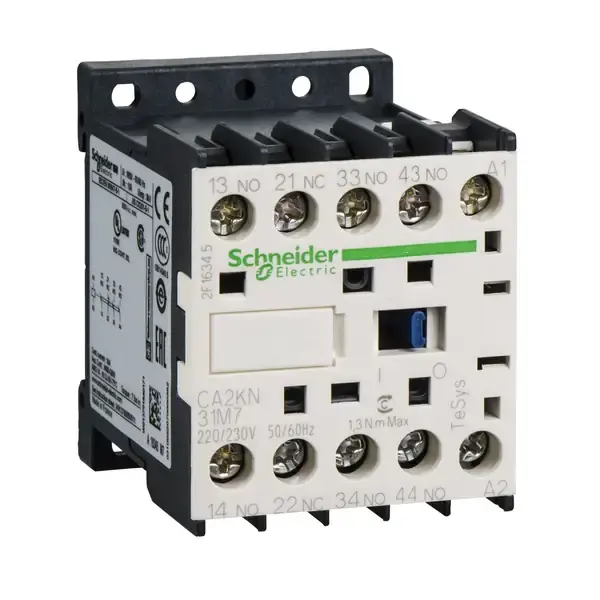 Schneider Electric - CA2KN31M7 - TeSys K control relay 3NO+1NC 220V AC co - 1