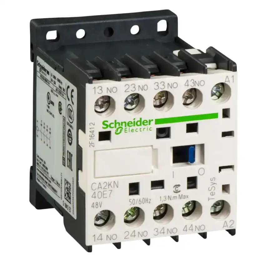 Schneider Electric - CA2KN40E7 - TeSys K control relay 4NO 48V AC coil - 1