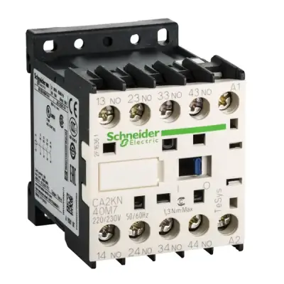 Schneider Electric - CA2KN40M7 - TeSys K control relay 4NO 220V AC coil - 1