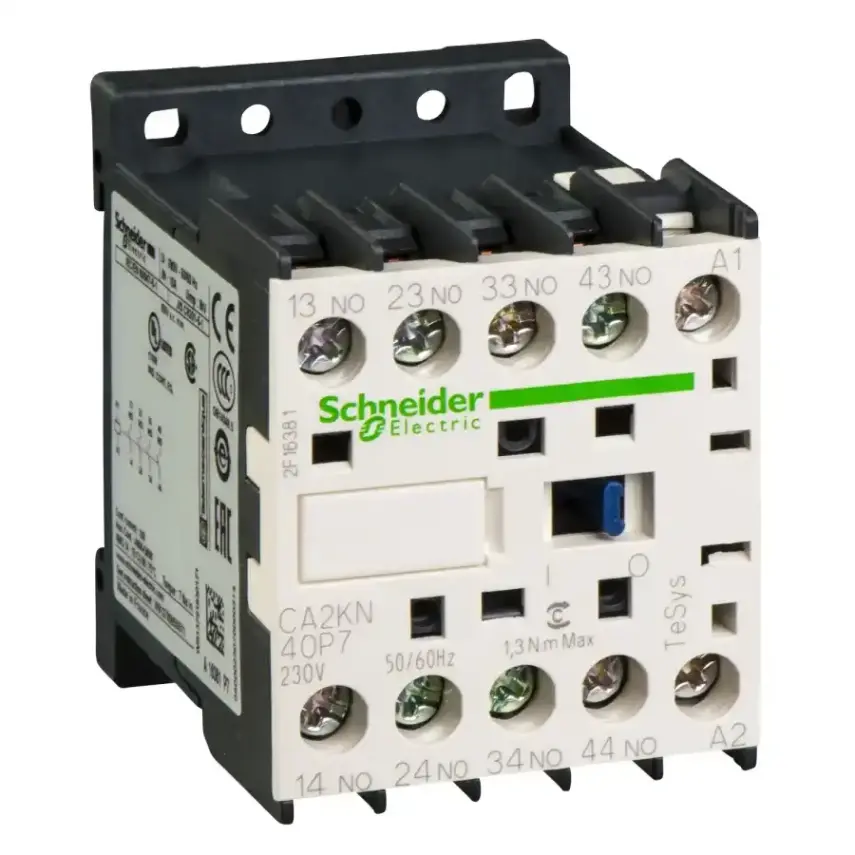 Schneider Electric - CA2KN40P7 - K CONTROL RELAY 4NO 230VAC COIL - 1