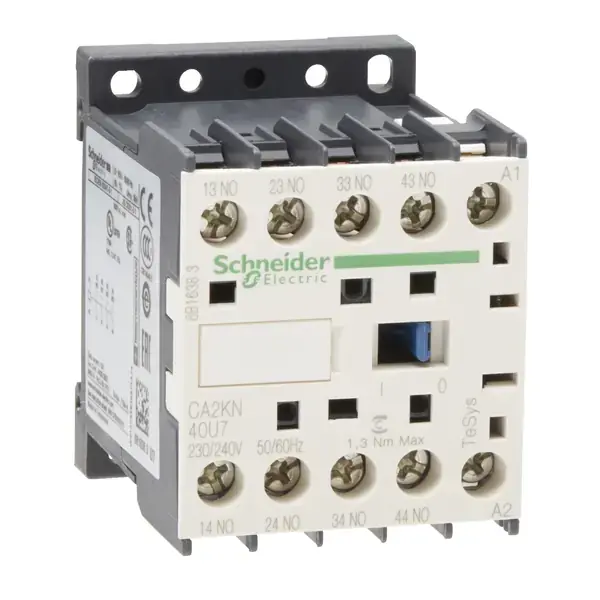 Schneider Electric - CA2KN40U7 - K CONTROL RELAY 4NO 240VAC COIL - 1