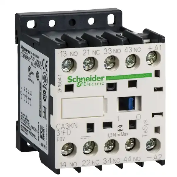 Schneider Electric - CA3KN31FD - TeSys K control relay 3NO+1NC 110V DC co - 1