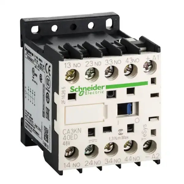 Schneider Electric - CA3KN40ED - TeSys K control relay 4NO 48V DC coil - 1