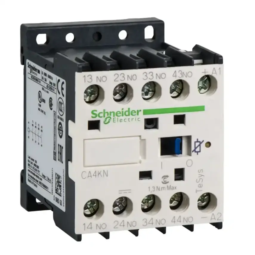 Schneider Electric - CA4KN31BW3 - K CONTROL RELAY 3NO 1NC 24VDC /LOW CON - 1