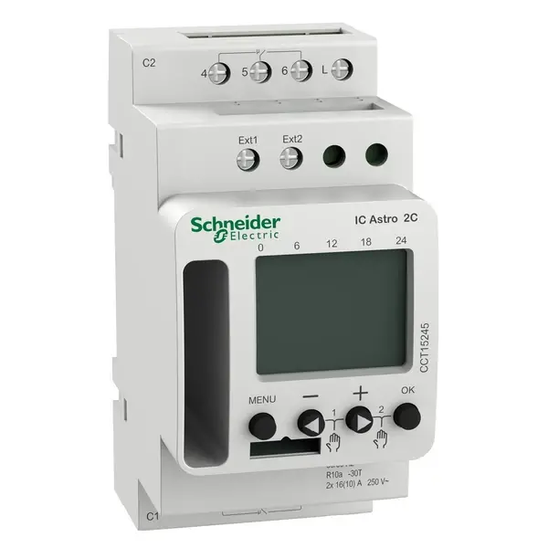 Schneider Electric - CCT15245 - IC Astro twilight switch 2ch - 1