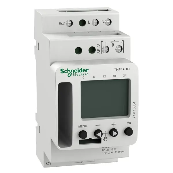 Schneider Electric - CCT15834 - THP1+ digital thermostat 1 channel - 1