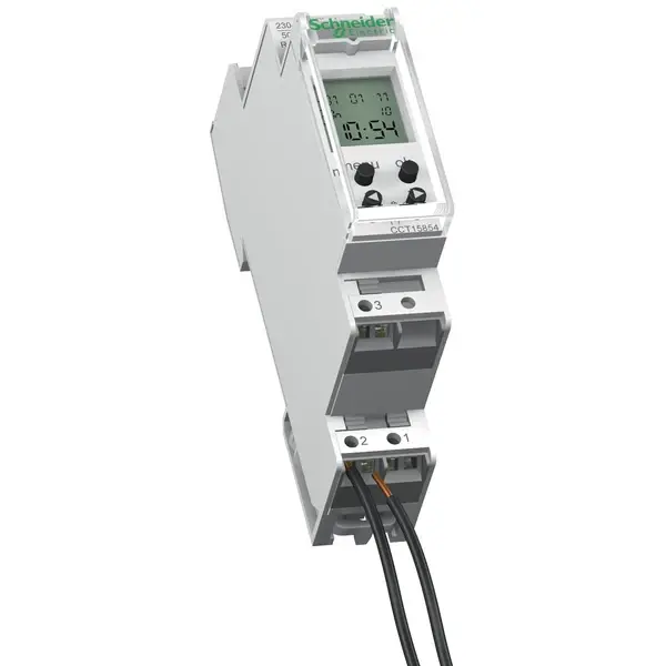 Schneider Electric - CCT15854 - IHP Digital Time Switch 1ch 24h+7day - 1