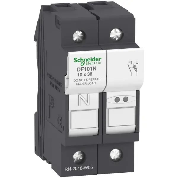 Schneider Electric - DF101N - TeSys fuse carrier 1P+N 32A - 1