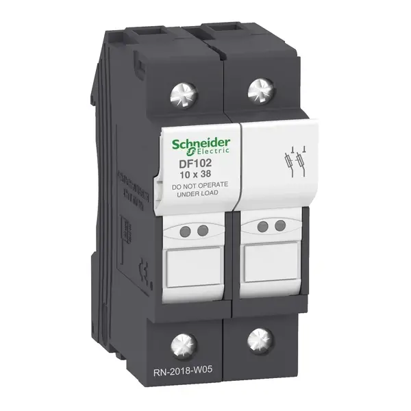 Schneider Electric - DF102 - F HOLDER 2P 32A FOR FUSE 10x38MM - 1