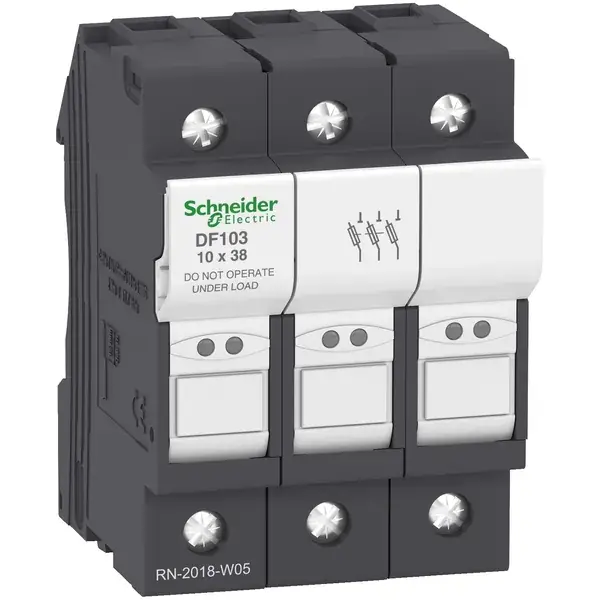 Schneider Electric - DF103 - TeSys fuse carrier 3P 32A - 1
