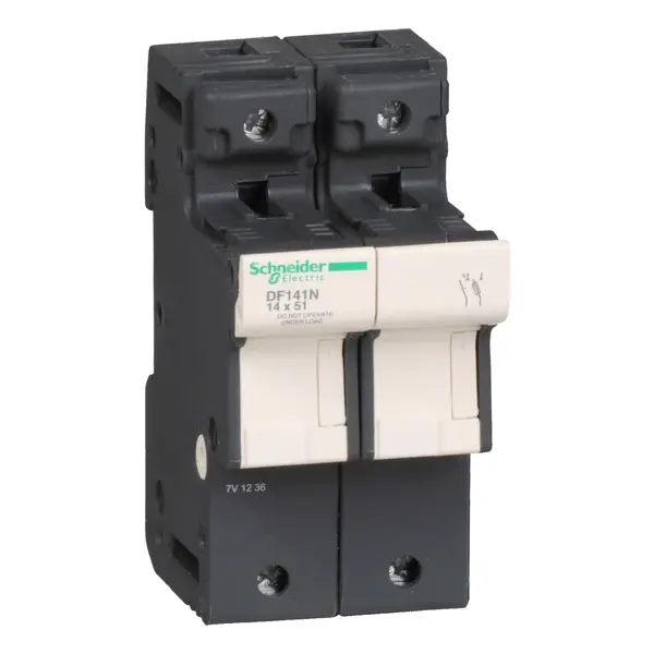 Schneider Electric - DF141N - TeSys fuse carrier 1P+N 50A - 1