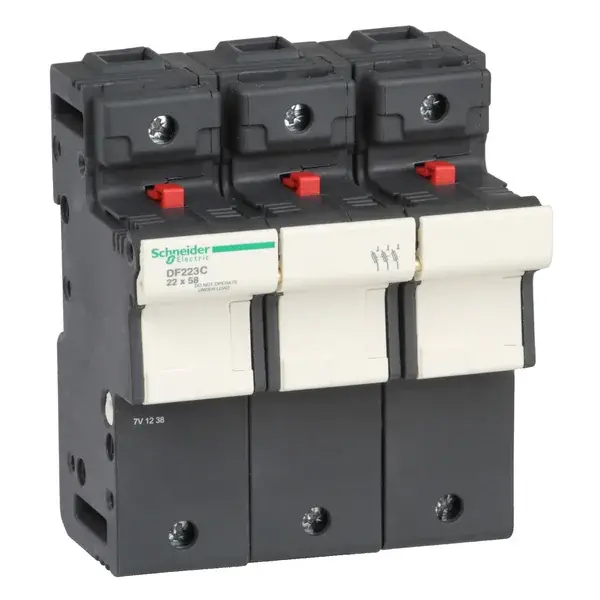 Schneider Electric - DF223C - TeSys fuse carrier 3P 125A - 1
