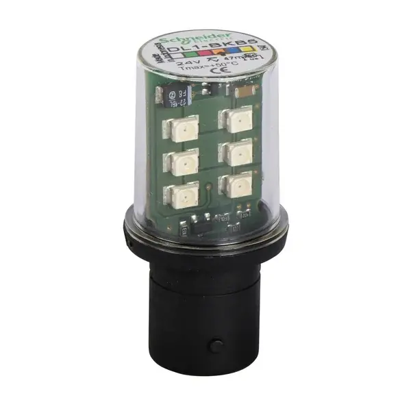 Schneider Electric - DL1BKB5 - AMBER LED BULB 24 V BLIN - 1