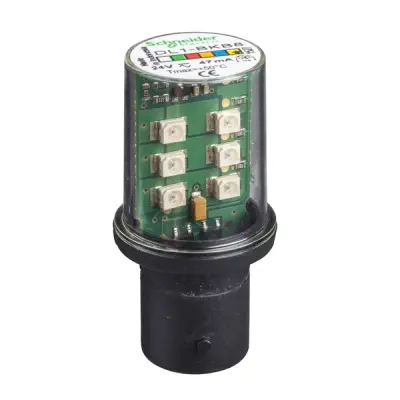 Schneider Electric - DL1BKB8 - ORANGE FLASHING LED BULB FOR SIGNALLING - 1