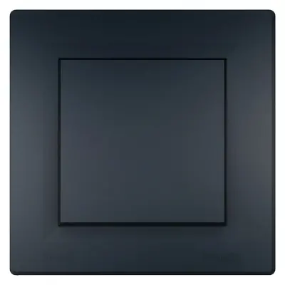Schneider Electric - EPH0100271 - Asfora IP44 Switch Anthracite - 1