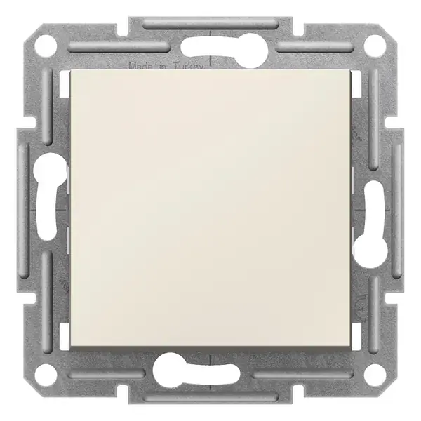 Schneider Electric - EPH0170123 - Asfora Switch w/Screws w/oFrm Cream - 1
