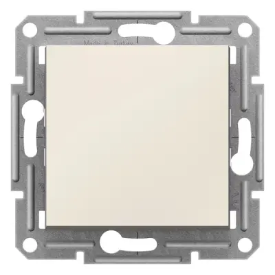 Schneider Electric - EPH0270123 - Asfora 2-pole Switch w/o Frm Cream - 1