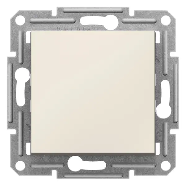Schneider Electric - EPH0270123 - Asfora 2-pole Switch w/o Frm Cream - 1