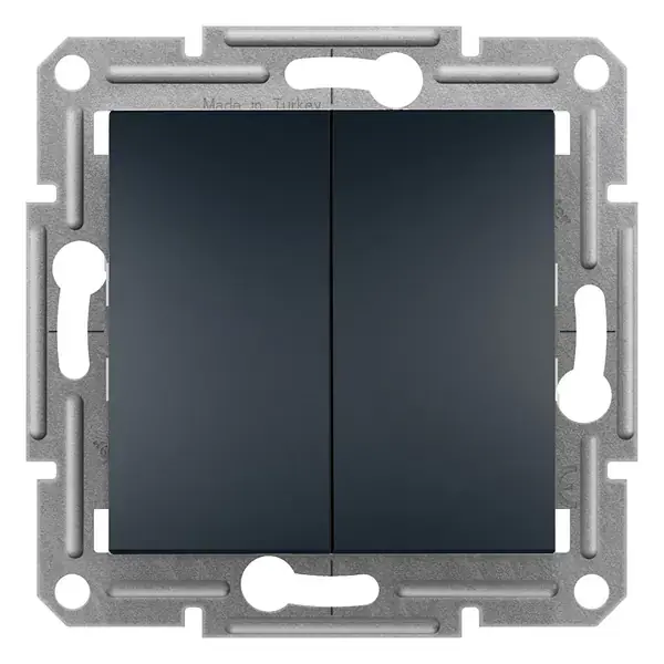 Schneider Electric - EPH0300171 - Asfora 2-circuit Switch Anthracite - 1