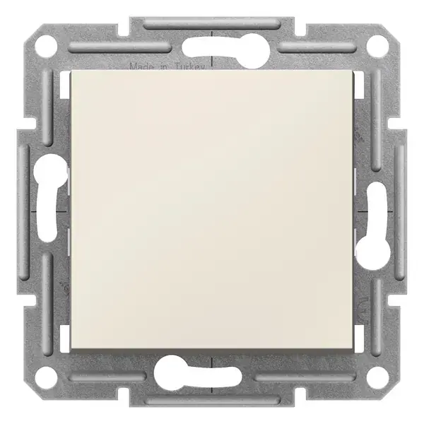 Schneider Electric - EPH0770123 - Asfora Push-button w/o Frm Cream - 1