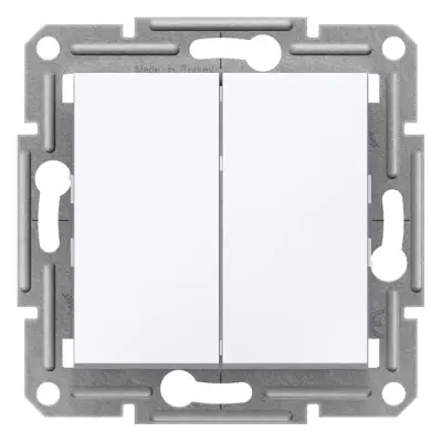 Schneider Electric - EPH1170121 - Asfora Double Push-button w/o Frm White - 1
