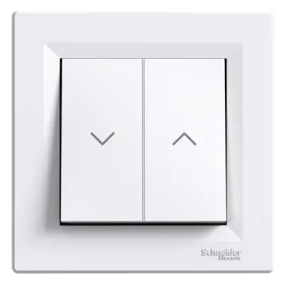 Schneider Electric - EPH1300521 - Asfora Roller Blind Switch White - 1