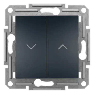 Schneider Electric - EPH1300571 - Asfora Roller Blind Switch Anthracite - 1