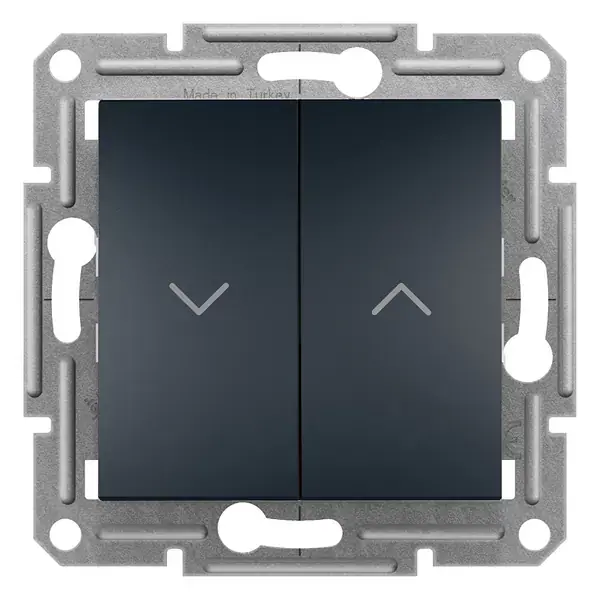 Schneider Electric - EPH1300571 - Asfora Roller Blind Switch Anthracite - 1