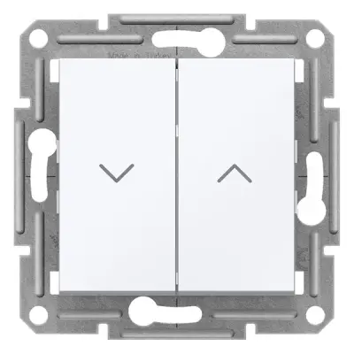 Schneider Electric - EPH1370121 - Asfora Roller Bld Push-btn w/o Frm White - 1