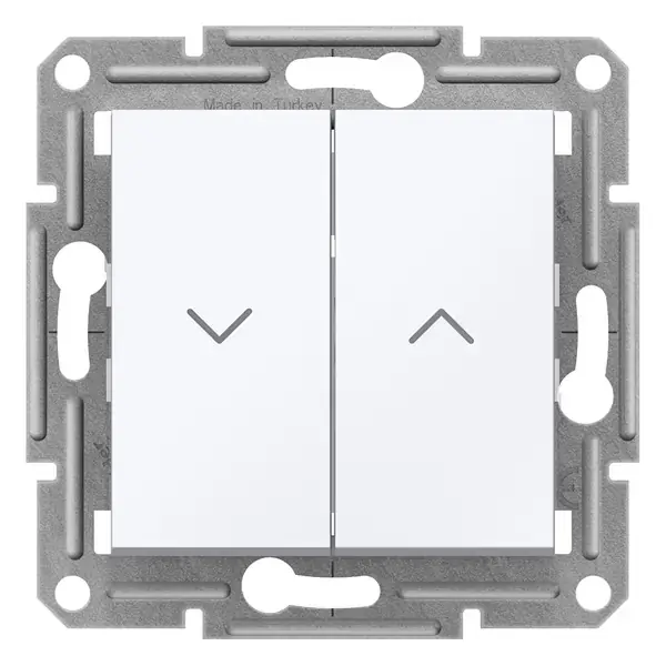 Schneider Electric - EPH1370121 - Asfora Roller Bld Push-btn w/o Frm White - 1