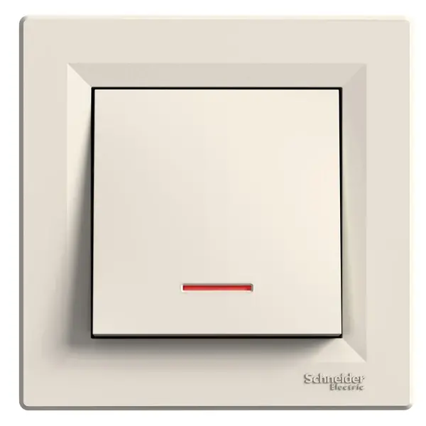 Schneider Electric - EPH1400123 - Asfora Switch w/ Loc.L. Cream - 1