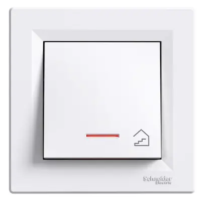 Schneider Electric - EPH1900121 - Asfora Push-b w/ Loc.L. Stair White - 1