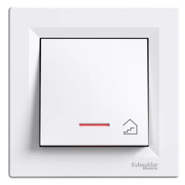Schneider Electric - EPH1900121 - Asfora Push-b w/ Loc.L. Stair White - 1