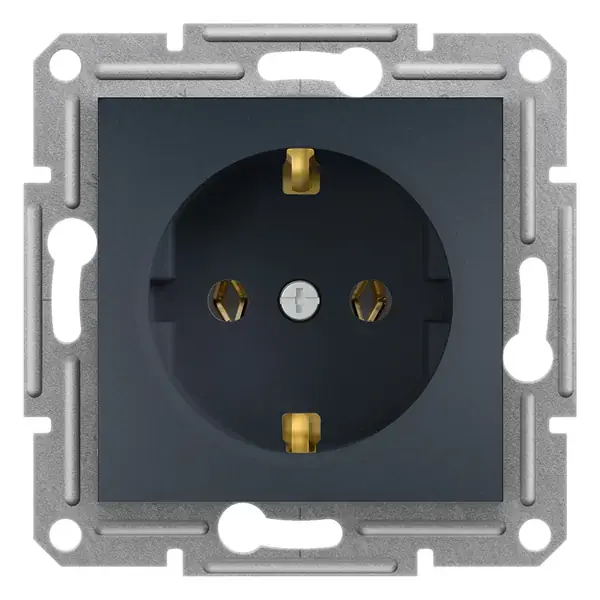 Schneider Electric - EPH2900171 - Asfora Side-earth Socket Outlet Anth - 1