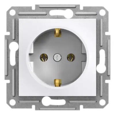Schneider Electric - EPH2970121 - Asfora Side-e. Socket Out. w/o Frm White - 1