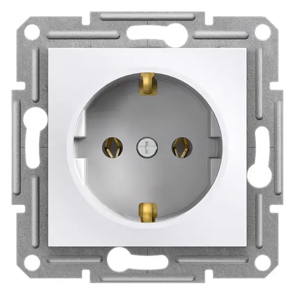 Schneider Electric - EPH2970121 - Asfora Side-e. Socket Out. w/o Frm White - 1