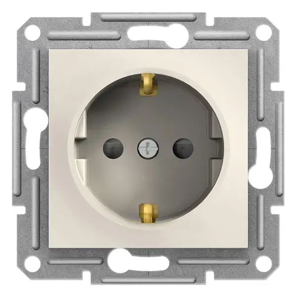 Schneider Electric - EPH2970223 - Asfora Side-e. S.O. w/Shtr w/o Frm Cream - 1