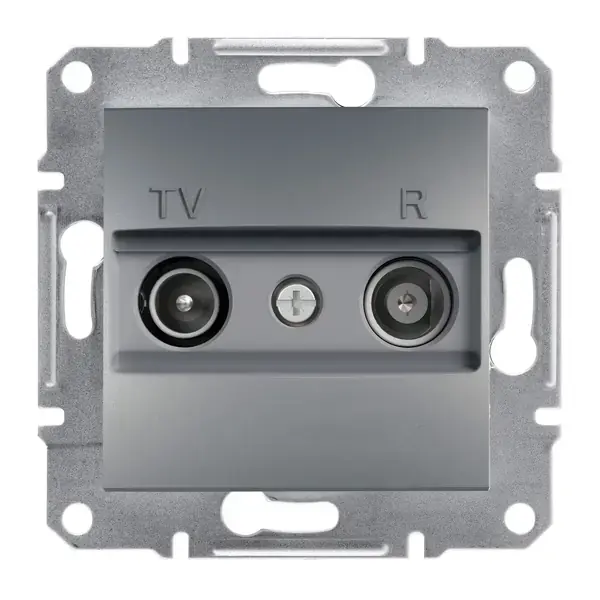 Schneider Electric - EPH3300362 - Asfora TV/R Skt Ending 8dB Steel - 1