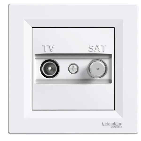 Schneider Electric - EPH3400121 - Asfora TV/SAT Skt Ending 1dB White - 1