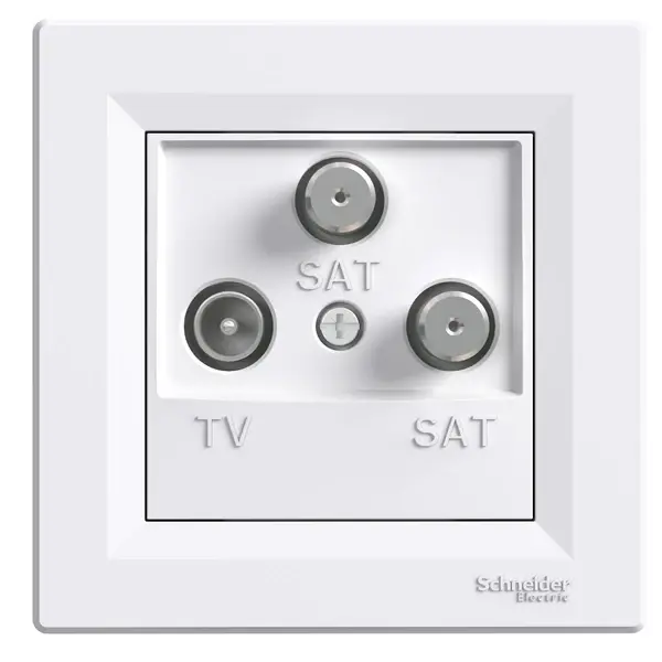 Schneider Electric - EPH3600121 - Asfora TV/SAT/SAT Skt Ending 1dB White - 1