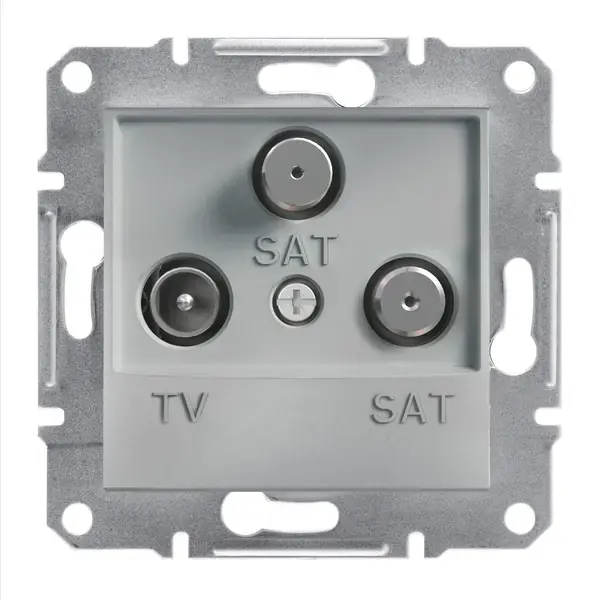 Schneider Electric - EPH3600161 - Asfora TV/SAT/SAT Socket Ending 1dB Alum - 1