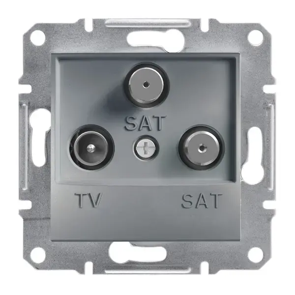 Schneider Electric - EPH3600162 - Asfr TV/SAT/SAT Socket Ending 1dB Steel - 1